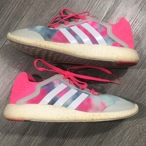 adidas Pure-Boost Reveal White/Pink/Gray Run Shoes